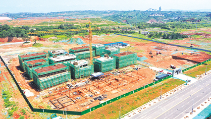 中天智慧環(huán)保產(chǎn)業(yè)園項目正在建設(shè)中